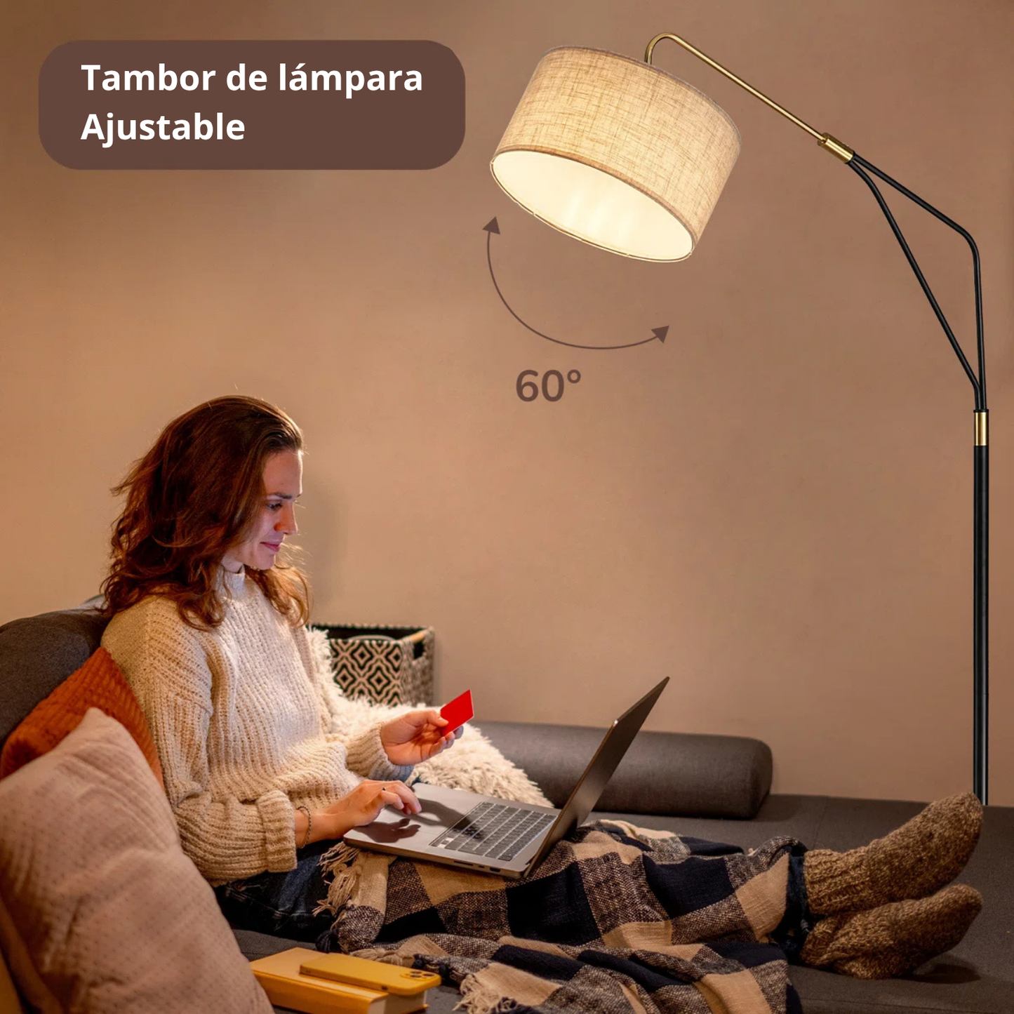 Lámpara de Piso Galia Arqueada