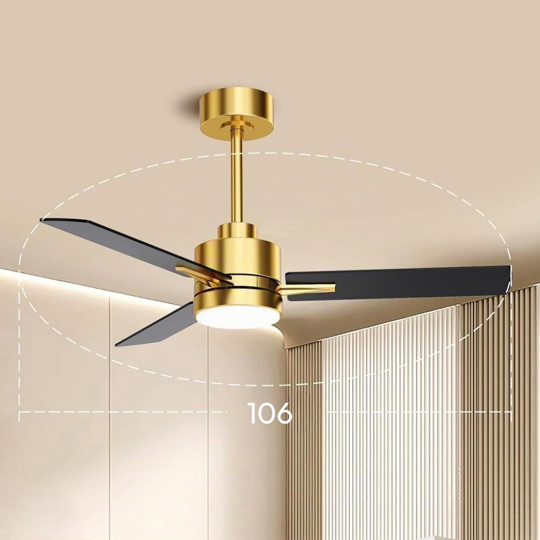 Ventilador de Techo Empotrado Halo Moderno (4 Colores)
