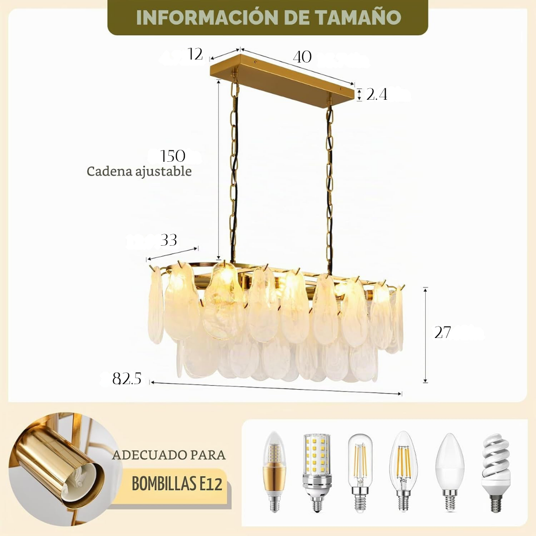 Lámpara Colgante Velo Nebrasca 2 Niveles