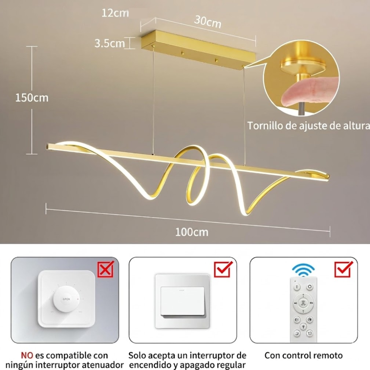 Lámpara Lineal Minimalist Zen