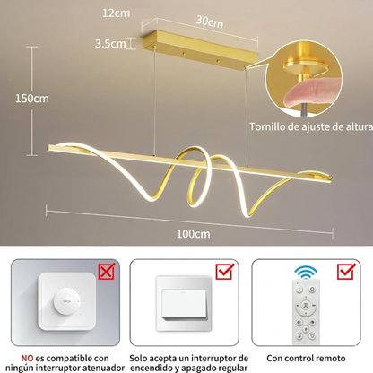 Lámpara Lineal Minimalist Zen