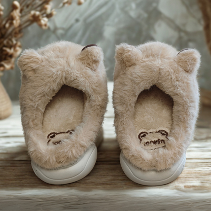 Pantuflas de Capibara Cerradas color Beige (Niño / Niña)