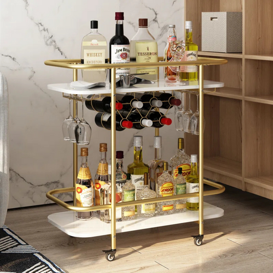 Carrito de Bar estilo Mármol