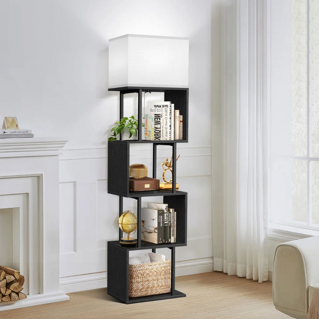 Librero de Columna con Iluminación Atmosférica Aura