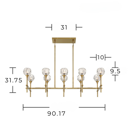 Chandelier / Lámpara Colgante 10 Luces