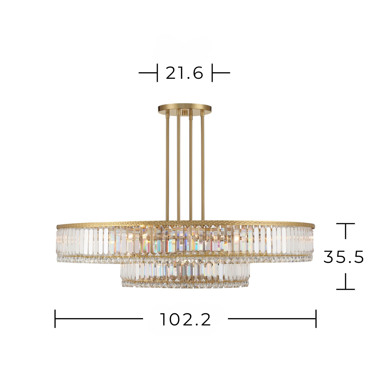 Chandelier / Lámpara Colgante Estilo Clásico Elegante