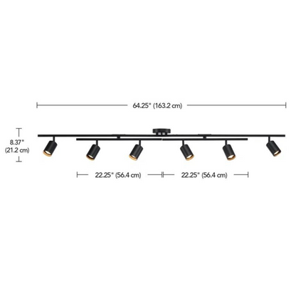 Lámpara De Techo / Empotrada de 163 CM con 6 Islas