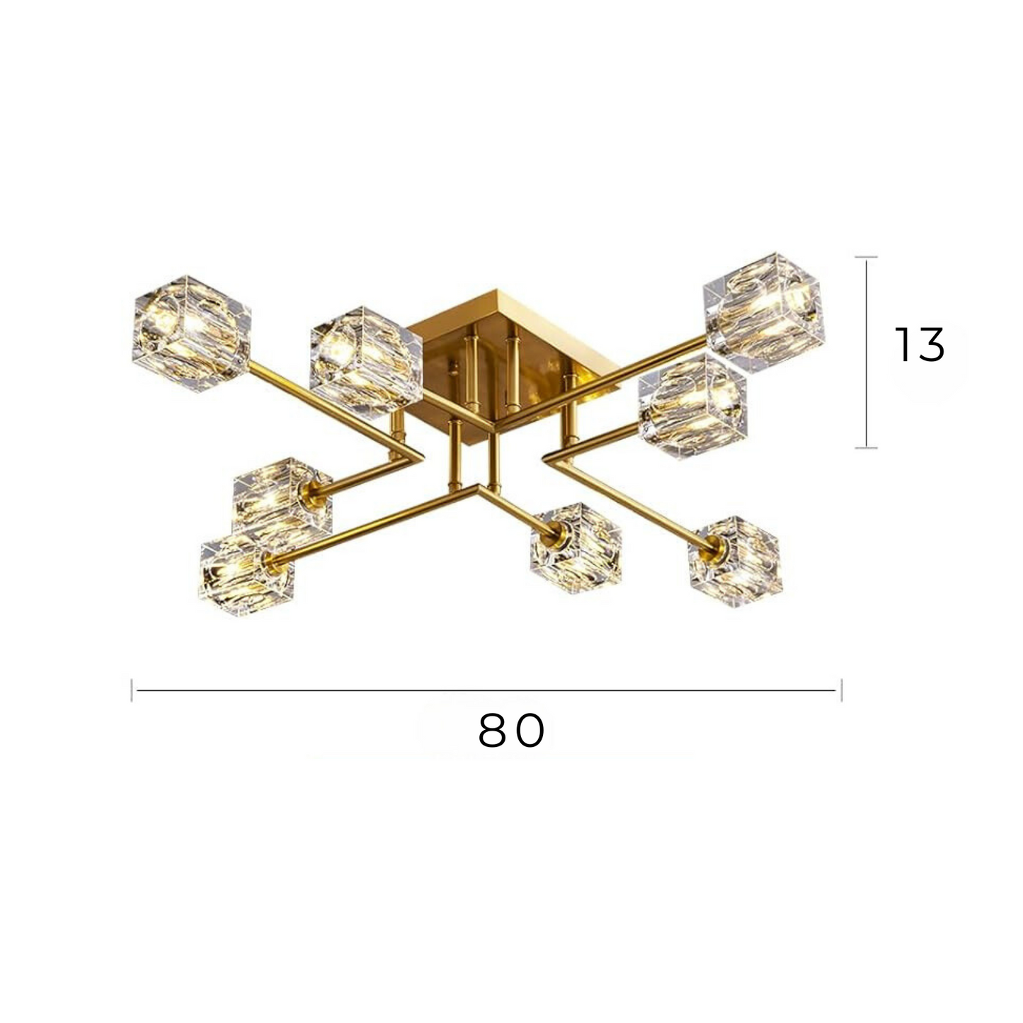 Lámpara De Techo / Empotrada de 163 CM con 6 Islas