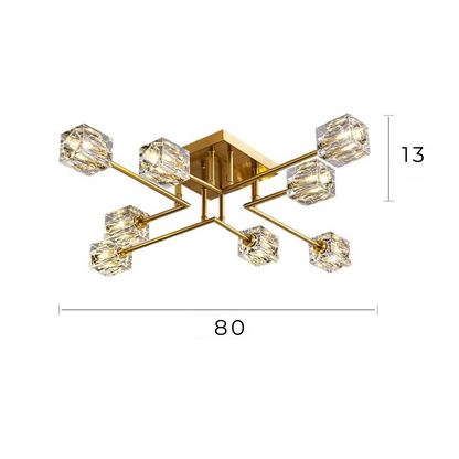 Lámpara De Techo / Empotrada de 163 CM con 6 Islas